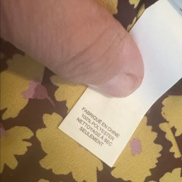 Kate Spade Yellow and Brown Floral A-Line Skirt - Picture 8 of 8